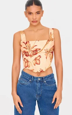 PrettyLittleThing Corsets*Floral Corset