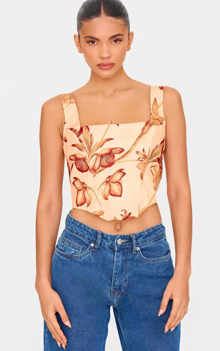PrettyLittleThing Corsets*Floral Corset