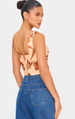 PrettyLittleThing Corsets*Floral Corset