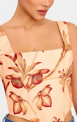 PrettyLittleThing Corsets*Floral Corset