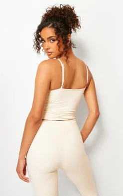 PrettyLittleThing Snatched*Snatched Sculpt Ruched Bust Strappy Cami Top