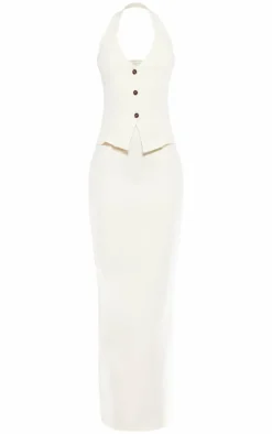 Vest Detail Maxi Dress-PrettyLittleThing