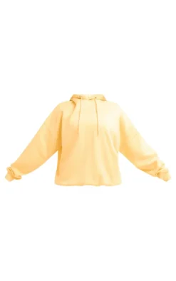 Butter Yellow PLT Studio Archive Puff Print Oversized Hoodie