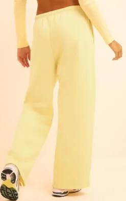 Butter Yellow PLT Studio Archive Puff Print Thin Waistband Sweatpants