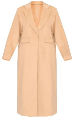 PrettyLittleThing Wool Coats*Brushed Wool Look Oversized Drop Shoulder Coat
