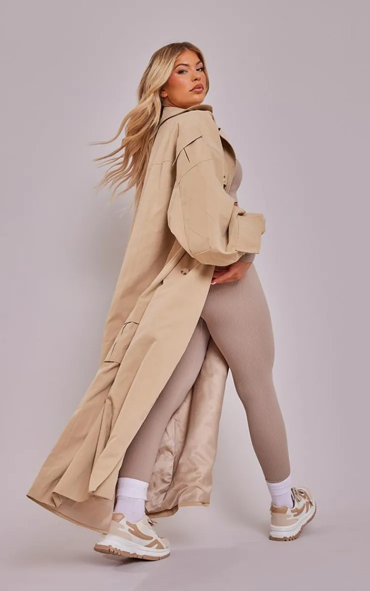 PrettyLittleThing Trench Coats*Cargo Pocket Detail Oversized Trench Coat