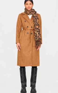 PrettyLittleThing Trench Coats*Faux Suede Trench Coat