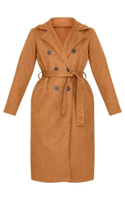 PrettyLittleThing Trench Coats*Faux Suede Trench Coat