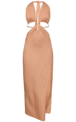 Halterneck Backless Maxi Dress-PrettyLittleThing Clearance