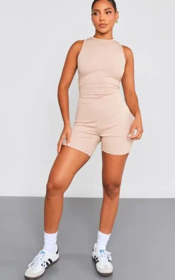 PrettyLittleThing Unitards*Ribbed Racer Unitard