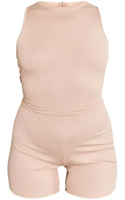 PrettyLittleThing Unitards*Ribbed Racer Unitard