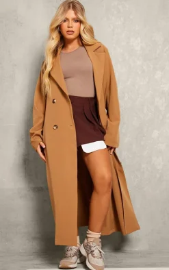 PrettyLittleThing Trench Coats*Structured Midi Trench Coat