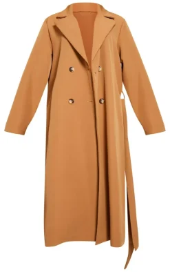 PrettyLittleThing Trench Coats*Structured Midi Trench Coat