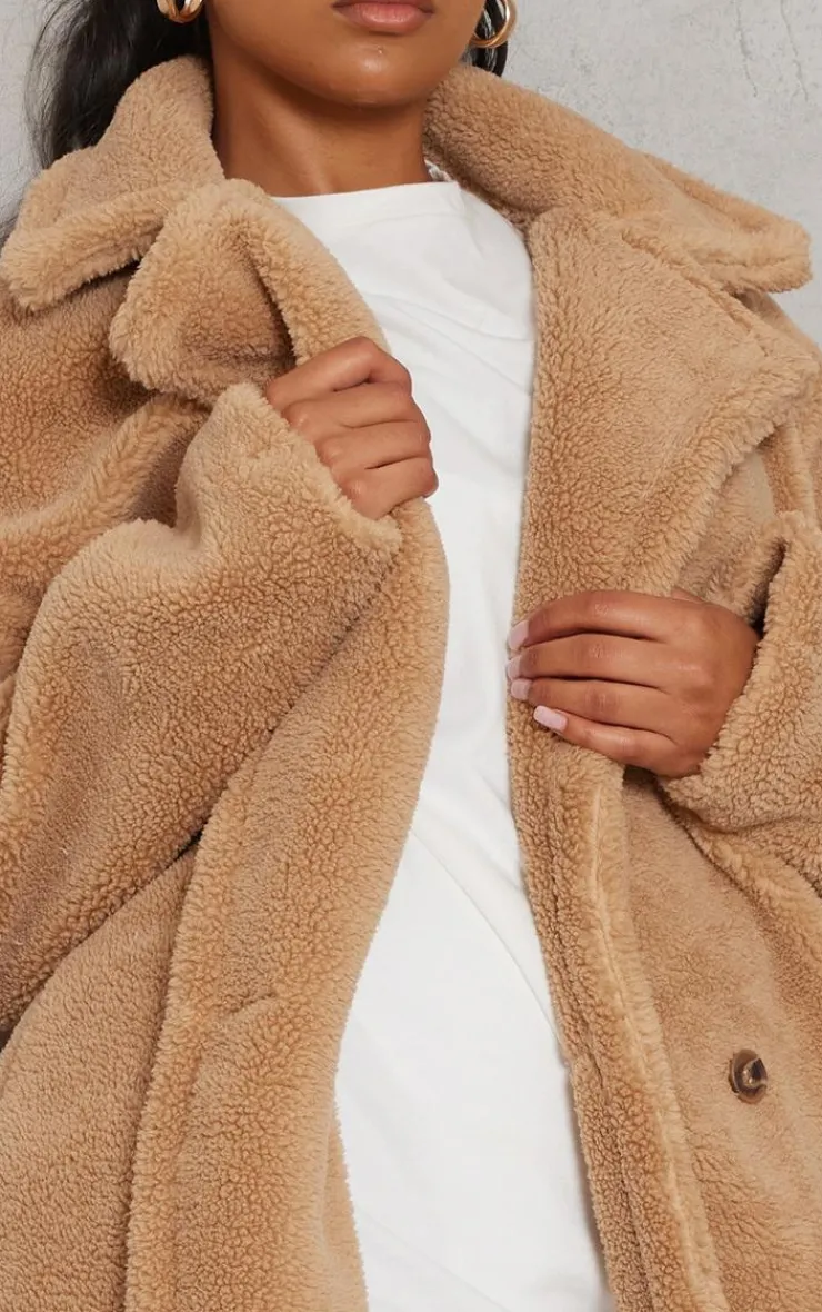 PrettyLittleThing Teddy Coats*Teddy Bear Borg Coat