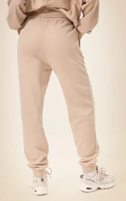 Sale PrettyLittleThing Washed Oversized Cuffed Sweatpants Camel