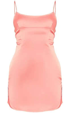 Satin Shift Dress-PrettyLittleThing Clearance