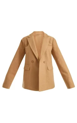 Cappuccino Boucle Tailored Blazer