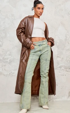 PrettyLittleThing Puffer Jackets*Coated Puffed Maxi Trench Coat
