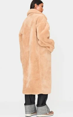 PrettyLittleThing Teddy Coats*Plush Teddy Maxi Coat