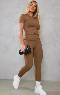 PrettyLittleThing Workout Tops*Sculpt Short Sleeve Gym Top