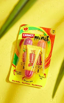 PrettyLittleThing Christmas Shop*Carmex Lip Balm Minis Assorted Flavours 3 Pack