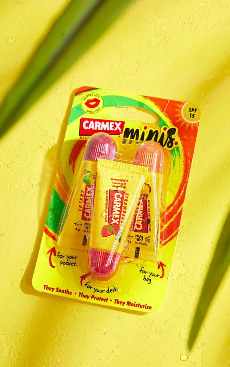 PrettyLittleThing Christmas Shop*Carmex Lip Balm Minis Assorted Flavours 3 Pack