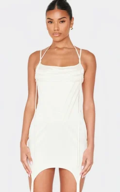 Satin Corset Bodice Mini Dress-PrettyLittleThing Outlet