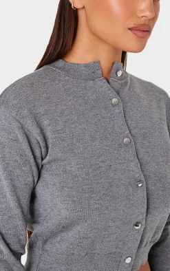 PrettyLittleThing Cardigans*Basic Knit Cropped Cardigan