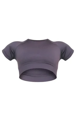 PrettyLittleThing Workout Tops*Basic Seamless Cropped T-shirt