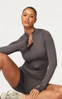 PrettyLittleThing Athletic Jackets*Basic Seamless Jacket