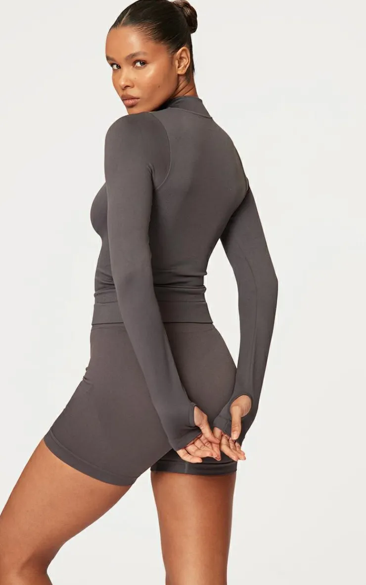 PrettyLittleThing Athletic Jackets*Basic Seamless Jacket