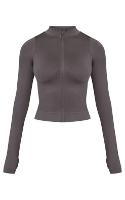 PrettyLittleThing Athletic Jackets*Basic Seamless Jacket