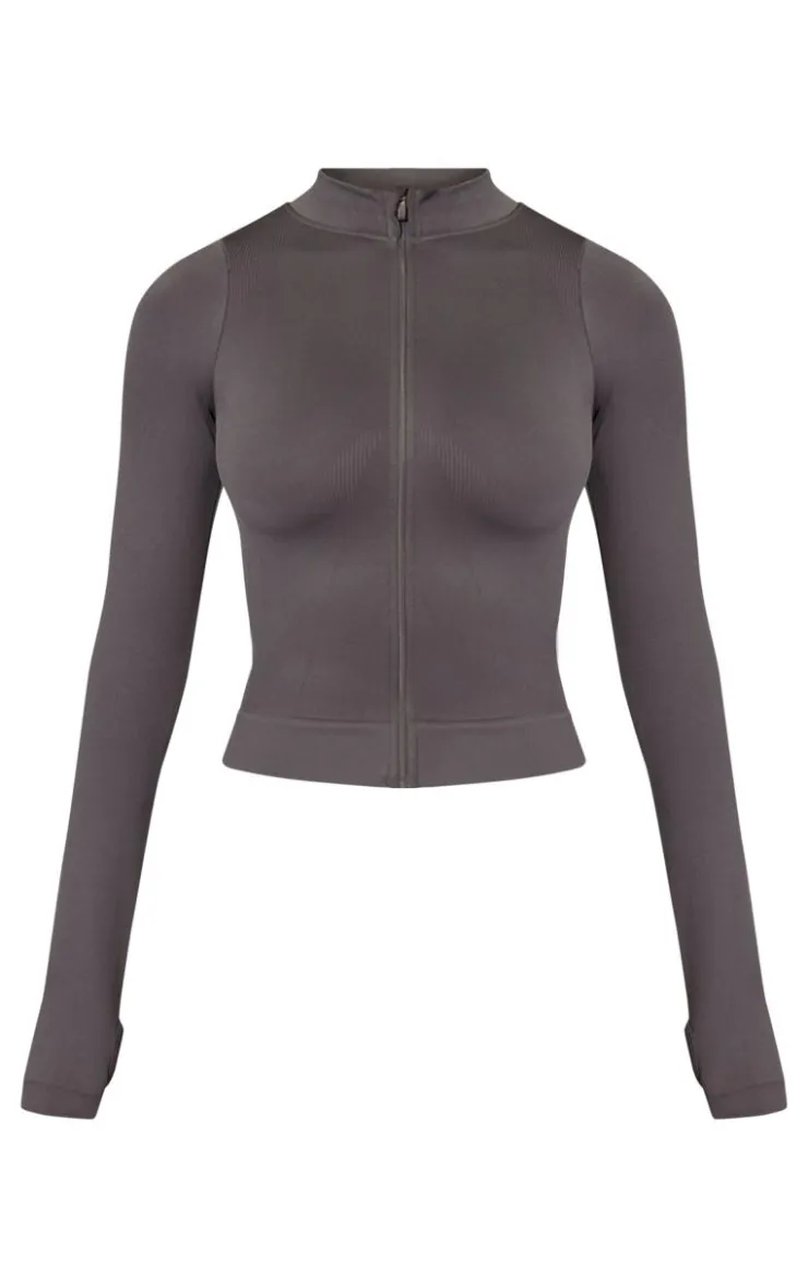 PrettyLittleThing Athletic Jackets*Basic Seamless Jacket