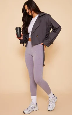 PrettyLittleThing Trench Coats*Belted Hem Cropped Trench Coat