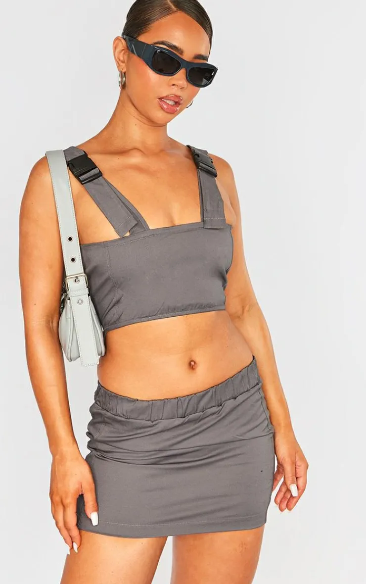 Cargo Cut Out Buckle Detail Bodycon Dress-PrettyLittleThing Outlet