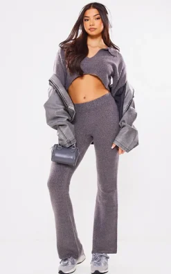 PrettyLittleThing Sweaters*Collared Crop Knit Sweater