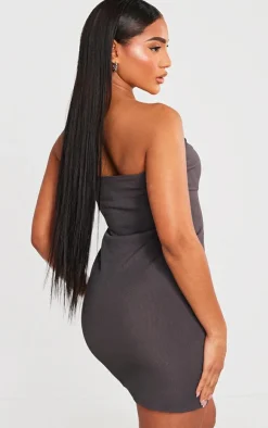 Ribbed Bandeau Underbust Detail Bodycon Dress-PrettyLittleThing Best