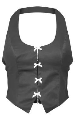 PrettyLittleThing Corsets*Halter Neck Bow Detail Corset