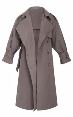 PrettyLittleThing Trench Coats*Hooded Oversized Woven Trench Coat