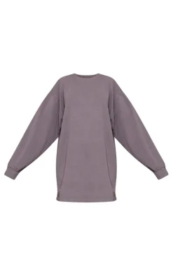 PrettyLittleThing Sweater Dresses*Oversized Sweat Long Sleeve Sweater Dress
