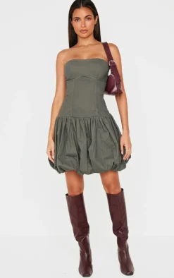 Premium Twill Puffball Dress-PrettyLittleThing Hot