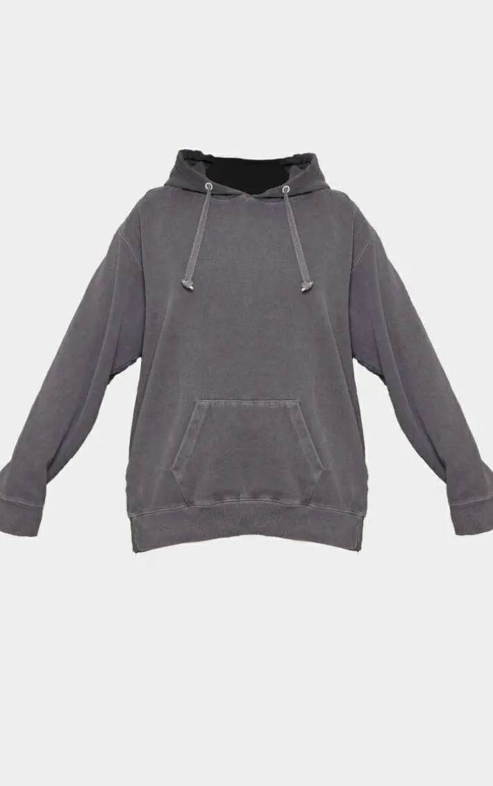 Charcoal Pretty Little Sporty Back Puff Print Hoodie