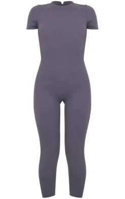PrettyLittleThing Gym Wear*Sculpt Short Sleeve Unitard