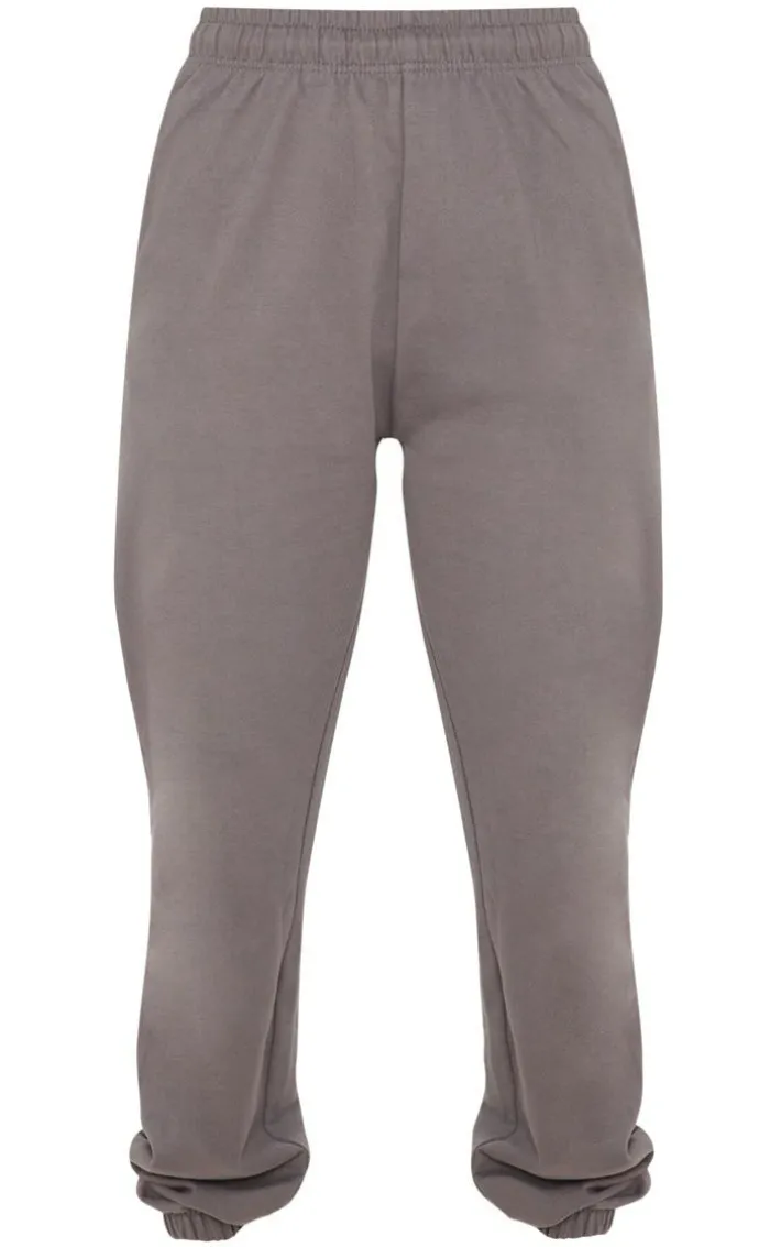 Charcoal Sweat Cuffed High Waist Sweatpants