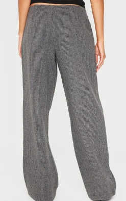 PrettyLittleThing Christmas Shop*Tweed Low Rise Straight Leg Pants