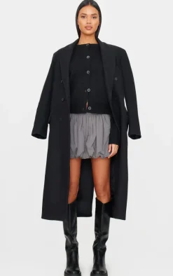 Twill Puffball Mini Skirt-PrettyLittleThing Online