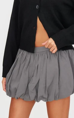 Twill Puffball Mini Skirt-PrettyLittleThing Online