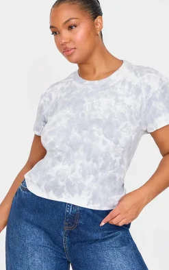 PrettyLittleThing T-Shirts*Washed Rib Open Back T Shirt
