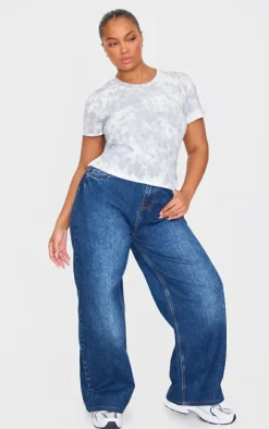 PrettyLittleThing T-Shirts*Washed Rib Open Back T Shirt