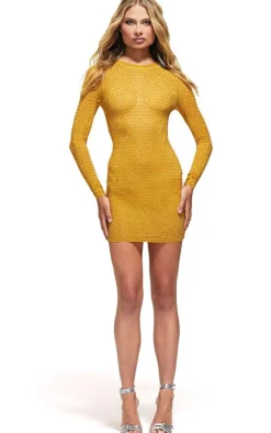 Embellished Mesh Bodycon Dress-PrettyLittleThing Sale
